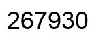 Number 267930 black image