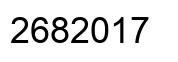 Number 2682017 black image