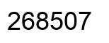 Number 268507 black image