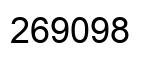 Number 269098 black image
