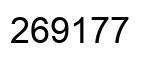 Number 269177 black image