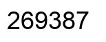 Number 269387 black image
