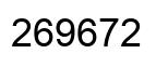 Number 269672 black image