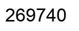 Number 269740 black image