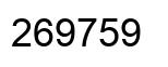 Number 269759 black image
