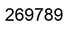 Número 269789 imagen negro