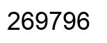 Number 269796 black image