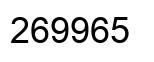 Number 269965 black image