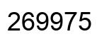Number 269975 black image
