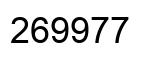 Number 269977 black image