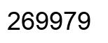 Number 269979 black image