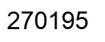 Number 270195 black image