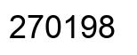 Número 270198 imagen negro