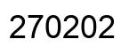 Number 270202 black image