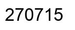 Number 270715 black image