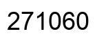 Number 271060 black image