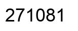 Number 271081 black image