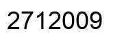 Número 2712009 imagen negro