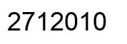 Número 2712010 imagen negro