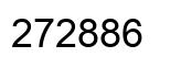 Number 272886 black image