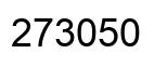 Number 273050 black image