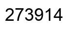 Number 273914 black image
