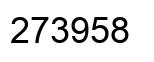 Number 273958 black image