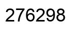 Number 276298 black image