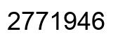 Number 2771946 black image