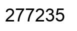 Number 277235 black image