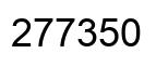 Number 277350 black image