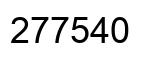 Number 277540 black image