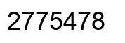 Number 2775478 black image