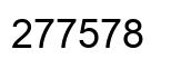 Number 277578 black image