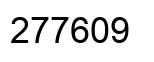 Number 277609 black image