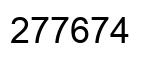 Number 277674 black image