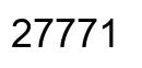 Number 27771 black image