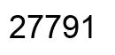 Number 27791 black image