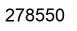 Number 278550 black image