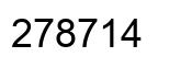 Number 278714 black image