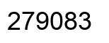 Number 279083 black image