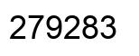 Number 279283 black image