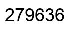 Número 279636 imagen negro