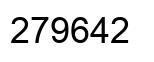 Number 279642 black image