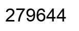 Number 279644 black image