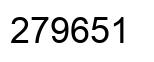 Number 279651 black image