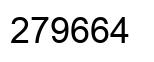 Number 279664 black image