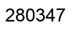 Number 280347 black image