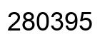 Number 280395 black image