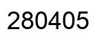 Número 280405 imagen negro
